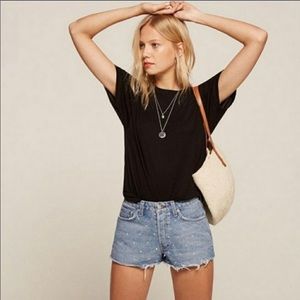 Reformation Vegas Denim shorts size 26